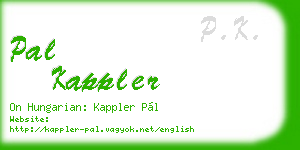 pal kappler business card